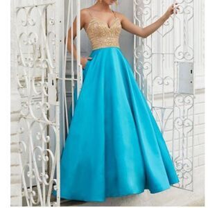 Mori Lee 42039 Beaded Bodice A-Line Dress